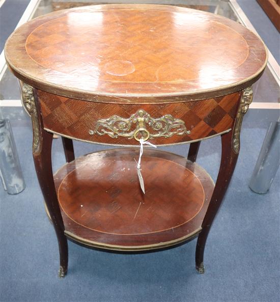 A transitional style occasional table W.54cm